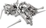 FDXGYH 50pcs E5 Length 50mm/2inch Horseshoe Nails Carbon Steel Horseshoe Tools for Fixed Lead or Glass(Silver) - Image 2
