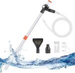 Fish Tank Cleaner, Gravel Pump Vacuum for Aquarium,New Quick Water Changer with Air-Pressing Button,Safe and Noisy,Adjustable Length, Free Your Hands,Aquarium Cleaning Tools - Image 2