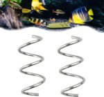 Fish Tank/Aquarium Vegetable Feeder,Bottom Sinking Fish Feeder/Aquarium Vegetarian Feeder,Fresh Food Holder for Fish Tank Bottom Feeder,Malawi Cichlid/pleco Fish/Clown Loach/Snails Feeder etc,2 Pack - Image 2