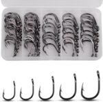 Fishing Live Bait Hooks 2X Strong Stainless Steel Fishing Hooks Saltwater Super Sharp Bait Fish Hooks Freshwater Circle Hooks - Image 2