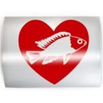 HEART CICHLID Fish - PICK COLOR & SIZE - Aquarium Cichlids Keeper Breeder Vinyl Decal Sticker D - Image 2