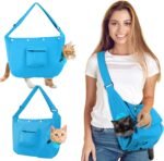 HOMBYS Cat Carrier Soft Cat Travel Bag Sling Pet Accessories, Adjustable Strap Hand Free Pet Puppy for Outdoor, Can take Cats and Dogs Out for a Walk,Support Cats and Dogs up to 15 lbs - Image 2