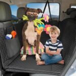 Honest Back Seat Extender for Dogs, Dog Car Seat Cover Hard Bottom 400lbs, Dog Car Seat Covers with Large Space, Waterproof Dog Hammock for Car SUV Truck, Standard, Black - Image 2
