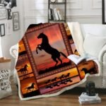 Horse Blanket Animal Print Throw Blanket Comfort Warmth Soft Cozy Blanket Fleece Blanket Couch Blanket Bed Throw TV Blanket Horse Lover (Throw - 50" x 60") - Image 2