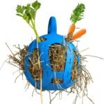 Horsemen's Pride Jolly Hay Ball Stall Toy for Horses, Blue, 8" - Image 2