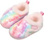 JIASUQI Kids Girls Boys Winter Warm Cozy Plush House Slippers Shoes Toddlers Fur Walking Shoes - Image 2