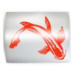 Koi #2 Breeder Fish Butterfly Carp Pond Goldfish - PICK COLOR & SIZE - Vinyl Decal Sticker K - Image 2