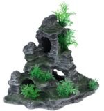 Large Fish Tank Decorations 10.6inch Tall, Aquarium Mountain View Stone Decor, Aquarium Decor Ornament Rock Cave Landscape for Betta Fish, Hermit Crab, Cichlid, Shrimp Hideout Caves, Playing - Image 2