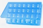 Large Monthly Pill Organizer, 28 Day Pill Box 1 Time a Day, 4 Weeks a Month Pill Case Container,Travel Friendly Medicine Organizer for Vitamins, Fish Oils, Supplements - Image 2