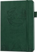 Legend Fishing Log Book – Fisherman Journal Notebook to Record Catches & Trip Info – Fishing Essentials, Equipment & Gifts for Men (Dark Green Debossed) - Image 2