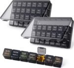 Lifewit Monthly Pill Organizer, 28 Day Pill Box, 4 Weeks One Month Pill Cases, Large Compartments Medicine Organizer for Vitamins, Fish Oils, Supplements, 2 Pack - Image 2