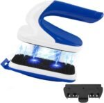 Lukovee Magnetic Aquarium Algae Scrapers Fish Tank Cleaner, Magnet Scratch-Free Glass Cleaner Floating Aquatic Clean Brush with Easy Use Solid Handle, Medium - Image 2