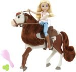 Mattel Spirit Untamed Doll & Toy Horse Set, 7-inch Abigail Small Doll with 7 Movable Joints, Boomerang (8-inch) with Soft Mane & Tail & Accessories - Image 2
