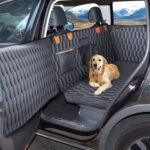 Medium Machine Washable Dog Car Seat Cover for Back Seat& Car Door Protector, Fits Sedans, Mid-Size SUV, Mid-Size Trucks - Dog Hammock for Cars- Waterproof Pet Car Accessories - Image 2