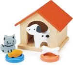 Mentari Toys - Dog & Cat Pet Set - Doll House Accessories - Great Add-on Pet Play Set to Any Dollhouse - Encourage Creative and Imaginative Fun Play for Children - Age 3+ - Image 2