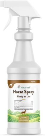 NaturVet Natural Horse Spray for Flies – for Horses Coat, Legs, Shoulders & Neck – Includes Citronella, Rosemary, Cedar Oils – Herbal Fragrance for Horses – 32 Oz. - Image 2