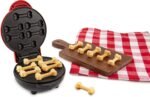 Nostalgia MyMini Dog Treats Maker for Homemade Puppy Treats, 6 Nonstick Bone Shaped Molds on Dual Sided Cooking Surface, Recipes Included - Image 2