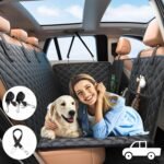 Palopalo Back Seat Extender for Dogs Truck - Hard Bottom Dog Seat Cover Back Seat Supports 300lbs, Waterproof Dog Hammock with Mesh Window, Pet Truck Accessories for F150 / RAM 1500/ Tundra - Image 2