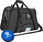 PetAmi Airline Approved Pet Carrier for Cat, Soft Sided Dog Carrier for Small Dog, Cat Travel Supplies Accessories Indoor Cats, Ventilated Pet Carrying Bag Medium Kitten Puppy, Large Heather Dark Gray - Image 2