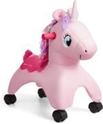 Radio Flyer Shimmer The Magical Unicorn with Interactive Lights and Sounds, Ride On Toy for Toddlers Ages 1-3, Pink Unicorn Toy for Kids, Medium - Image 2