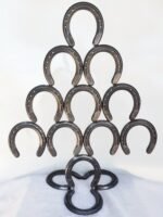 Rustic Horseshoe Christmas Tree - The Heritage Forge Natural Metal - Image 2