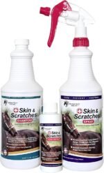 Show Out Skin & Scratches Prevention Pack - Fast Relief and Prevention for Horse Care. Use on Equine Scratches/Mud Fever, Girth Itch, Mange, Rain Rot & Other Skin Issues on Horses w/Empty Spray Bottle - Image 2