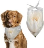 Sparkles Lotuss Flower Dog Bandanas Triangle Soft Adjustable Cat Scarf Pet Accessories Party Wedding Holiday - Image 2