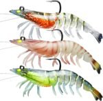 TRUSCEND Pre-rigged Fishing Jig Lures for Freshwater and Saltwater, Innovative Super Durable TPE Bass Lures, Lifelike Shrimp Crayfish Swimbait, Weedless Lure for Crappie Trout Walleye, Keep Separately - Image 2