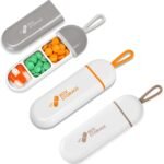 Toplive 3 Pack Travel Pill Organizer, Portable Pill Container Mini Daily Pill Organizer, Small Pill Case Travel Medicine Organizer Pocket Vitamin Supplement Fish Oil Box, 3 Colors - Image 2