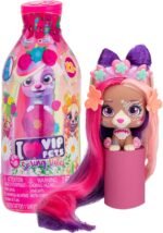 VIP Pets - Spring Vibes Series - Includes 1 VIP Pets Doll, 9 Surprises, 6 Accessories for Hair Styling | Girls & Kids Age 3+ - Image 2