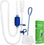 VIVOSUN Aquarium Gravel Cleaner Siphon Fish Tank Vacuum Cleaner with Fishing Net Long Nozzle Water Flow Controller - BPA Free - Image 2
