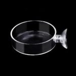 WEAVERBIRD 60mm Aquarium Shrimp Feeder Dish with Suction Glass Fish Tank Feeding Bowls Round Clear Dishes Tray - Image 2