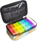 Weekly Pill Organizer 2 Times a Day, Large Travel Pill Box Organizer 7 Days 2 Times a Day AM PM Vitamin Organizer Daily Pill Case Container Medicine Supplement Lids Fish Oils for Morning and Night - Image 2