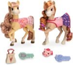 Wild Manes Horse Toys Bridget’s Ballet Horse Doll & Dreamer’s Slumber Party Horse Doll 2-Figure Pack - Image 2