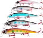 XBLACK Fishing Lures Set Minnow Crankbaits Pencil Jointed Popper VIB Lures Fishing Lures Kit 5PCS for Bass Trout in Saltwater and Freshwater, XBLACK Baits, Catch Big Fish!… - Image 2