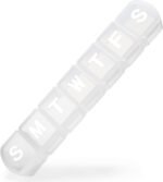 XL Weekly Pill Box Organizer 7 Day, 1 Week Jumbo Pill Dispenser Case One Time a Day, MOLN HYMY Daily Medicine Container to Hold Medication, Vitamins, Fish Oils and Supplements (White） - Image 2