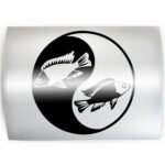 YIN YANG CICHLID Fish - PICK COLOR & SIZE - Aquarium Cichlids Keeper Breeder Vinyl Decal Sticker B - Image 2
