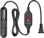 YukiHalu Small Aquarium Heater 25/50/100/150W with Protective Cover, Mini Fish Tank Heater, External Controller, Temperature Adjustable, Digital Display, Used for 5/10/20/30 Gallons (50W-10Gallon) - Image 2