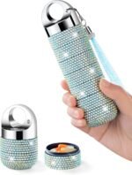 Zannaki Metal Bling Pill Organizer, Travel Waterproof Weekly Pill Box, Portable Large Aluminum Alloy Pill Case Container, BPA Free 7 Day Daily Medicine Organizer Holder for Vitamin,Fish Oil,Supplement - Image 2