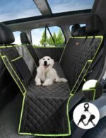 nzonpet 4-in-1 Dog Car Seat Cover, 100% Waterproof Scratchproof Dog Hammock with Big Mesh Window, Durable Nonslip Dog Seat Cover, Pets Dog Back Seat Cover Protector for Cars Trucks SUVs - Image 2