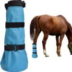 yeezo Easy Use Hoof Soaking Boot for Horse Soaker Bag Equine Soaking Boot Hooves Care Treatment Bucket Soaker Sack with EVA Pad and 2 Elastic Bands - Image 2