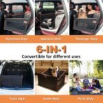 Dog Car Seat for Large Medium Small Dogs,Back Seat Extender for Dogs,Dog Car Seat Cover for Back Seat, Dog Hammock for Car Back Seat Dog Bed Mattress,Pet Car Seat for Car SUV Truck(Black) - Image 6