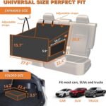 Dog Car Seat for Large Medium Small Dogs,Back Seat Extender for Dogs,Dog Car Seat Cover for Back Seat, Dog Hammock for Car Back Seat Dog Bed Mattress,Pet Car Seat for Car SUV Truck(Black) - Image 7