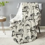 Aesthetic Horse Throw Blanket - Plush, Soft, Comfy, Lightweight, Warm, Fuzzy, Flannel Blanket for Couch, Sofa, Bed, Travel, Outdoor, Home Decor for All 50''×60'' - Image 3