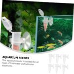 Yardwe 6pcs Automatic Shrimp Feeding Cups for Fish Tanks Plastic Shrimp Feeders with Suckers Ideal for Aquatic Feeding and Preventing Food Scattering - Image 9