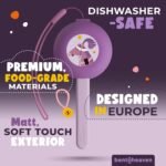 Bentoheaven Kids Travel Utensils with Case, Food-Grade Stainless Steel & BPA-Free Plastic, Travel Kid Cutlery Set, Dishwasher Safe Fork, Spoon & Case, Reusable Flatware, Silverware for Kids (Horse) - Image 3