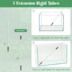 Aquarium Vacuum Gravel Cleaner Kit, Aquarium Siphon Vacuum Cleaner for Gravel and Sand Fish Tank Cleaning Kit with Dual Tubes and Fish Net for Water Changer - Image 5