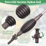 Aquarium Vacuum Gravel Cleaner Kit, Aquarium Siphon Vacuum Cleaner for Gravel and Sand Fish Tank Cleaning Kit with Dual Tubes and Fish Net for Water Changer - Image 6