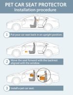 ROODO Dog Car Seat Cat Car Seat Height-Adjustable Car Passenger Seat Dog Booster Seat Collapsible Metal Frame Construction Perfect for Small Pets up to 20lbs (Gray) - Image 5