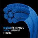 Braided Fishing Line, 8 Strands, Abrasion Resistant, No Stretch, Colored for Visibility, Saltwater/Freshwater - Image 4